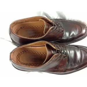Johnston & Murphy Signature Series Brown Leather Oxford Shoes Mens Sz 10M Italy s-l400.jpg main image 4